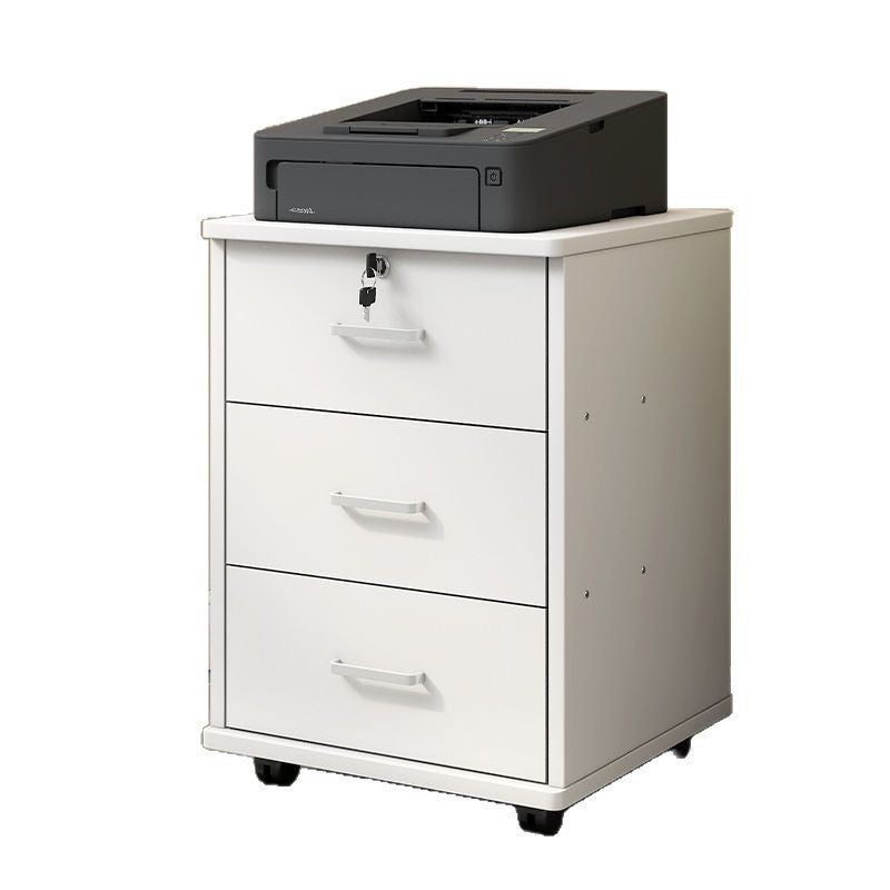 Filing cabinet office movable storage cabinet small drawer cabinet under the desk with wheels storage cabinet low cabinet information cabinet no