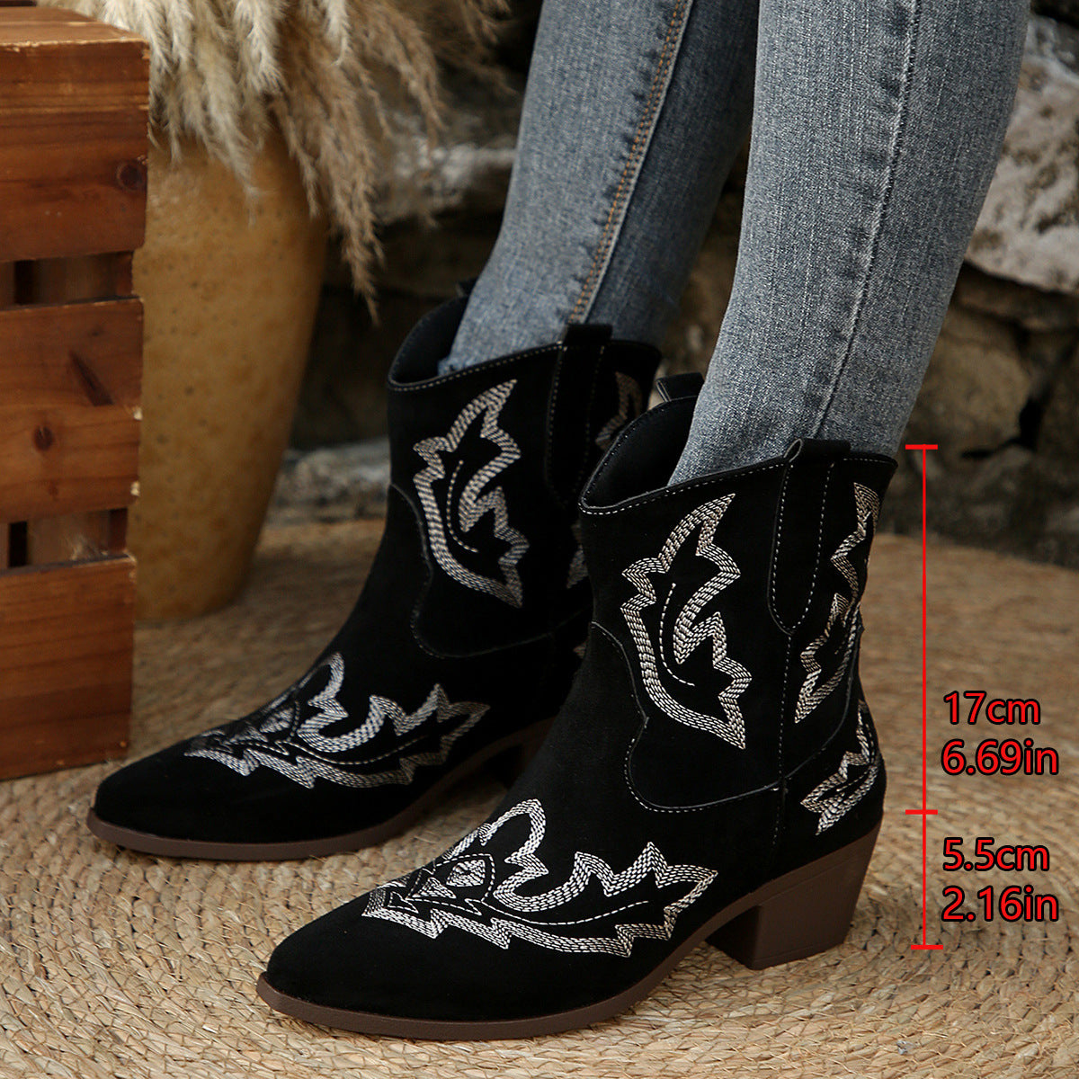 Foreign trade large size grassland travel wear women's boots 2025 new versatile western cowboy boots retro knight boots