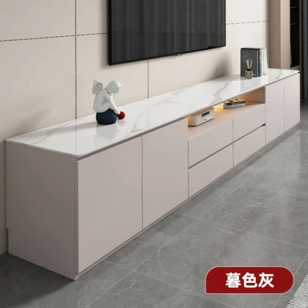 Solid wood tv cabinet floor-standing casualaccessible luxury style storage cabinet for home living room coffee table slate tv cabinet combination cabinet