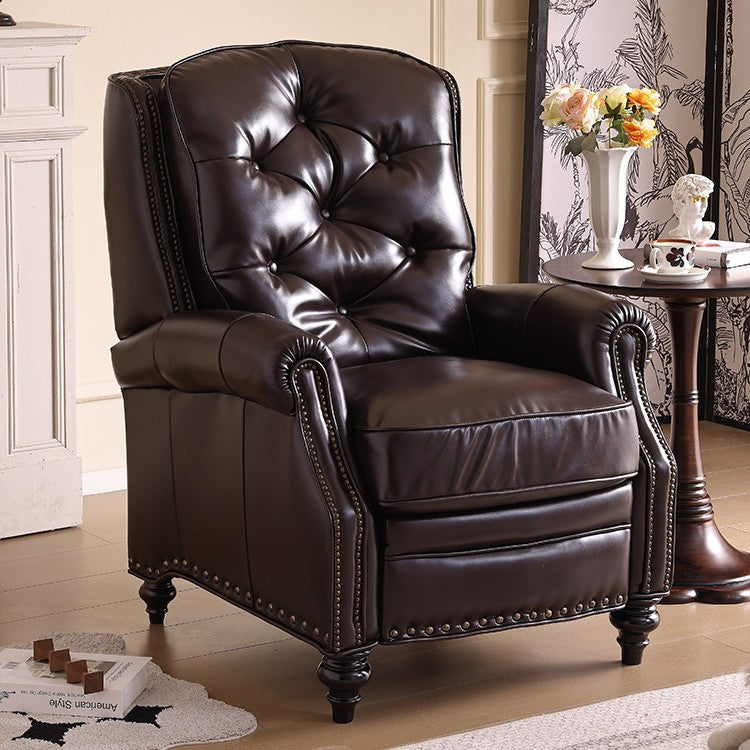 American leather tiger chair small apartment living room single sofa scandinavian pastoral high back casual chair sofa chair