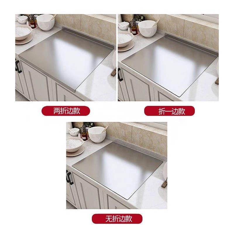 Stainless steel chopping board panel for home and panel rolling panel kneading panel baking thickened chopping board large kitchen cutting board