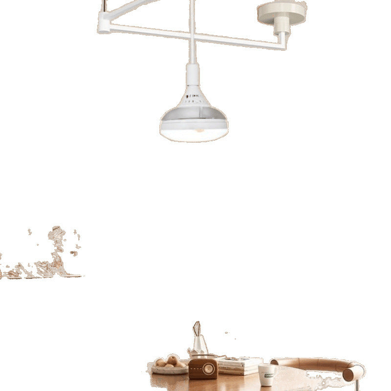 Medieval Fan Rocker Arm Restaurant Chandelier French Cream Displaceable Dining Table Bar Light Japanese Tea Room Dining Room Lighting