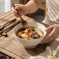 Japanese-style stoneware rice bowl ceramic soup bowl unique creative tableware household dinner bowl retro dessert & salad bowl
