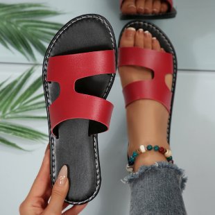 summer new arrival: plus-size women's flat slippers for cross-border e-commerce. available in sizes 36-43. wholesale options available. dropshipping to  and