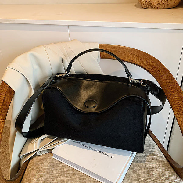 Portable large-capacity tote bag women's 2025 autumn and winter new retro fashion shoulder bag high-end casual messenger bag