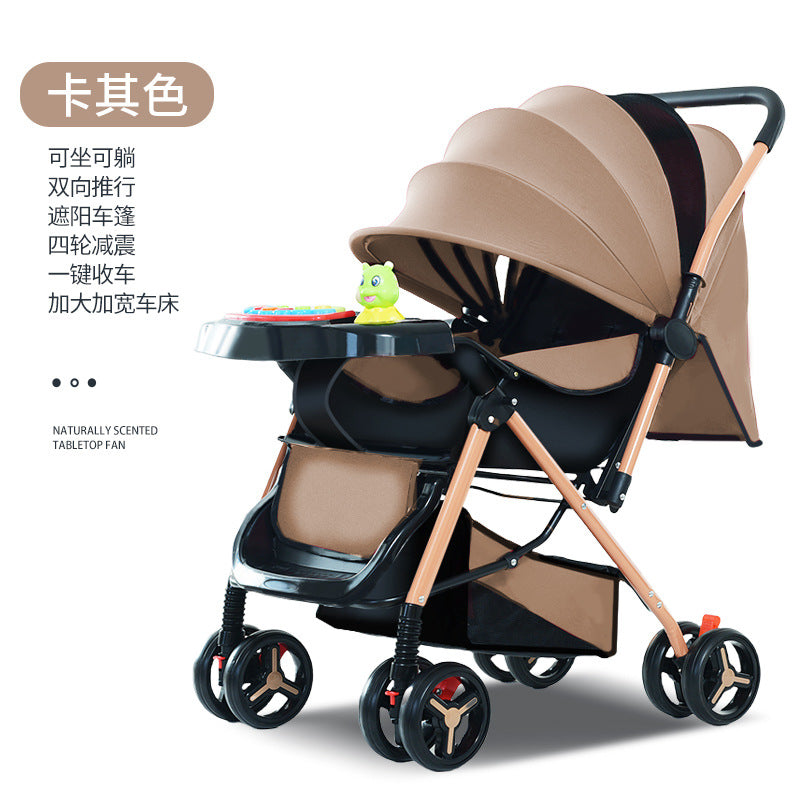 Lightweight, reclining, and foldable umbrella stroller - perfect for babies and toddlers (0-3 years) - your go-to baby carrier for easy outings!