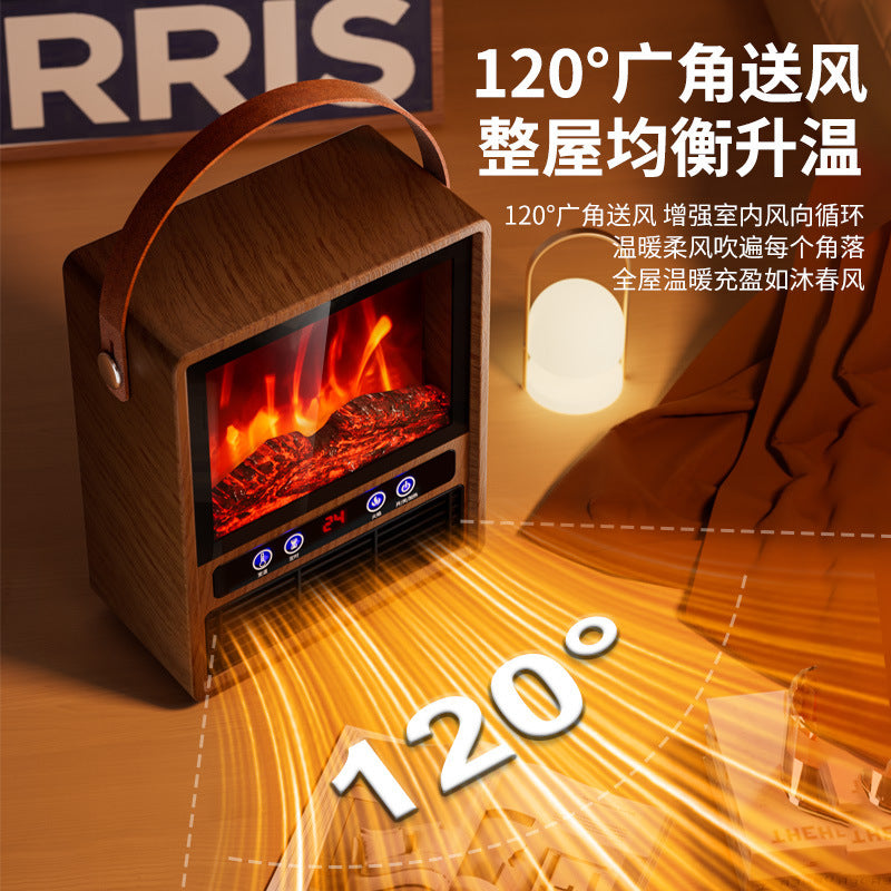 Camel heater artificial flame heater intelligent voice graphene quick heating for home energy saving fireplace