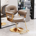 [coffee color backrest] + electroplated gold plate model: factory direct sales + new thickened frame