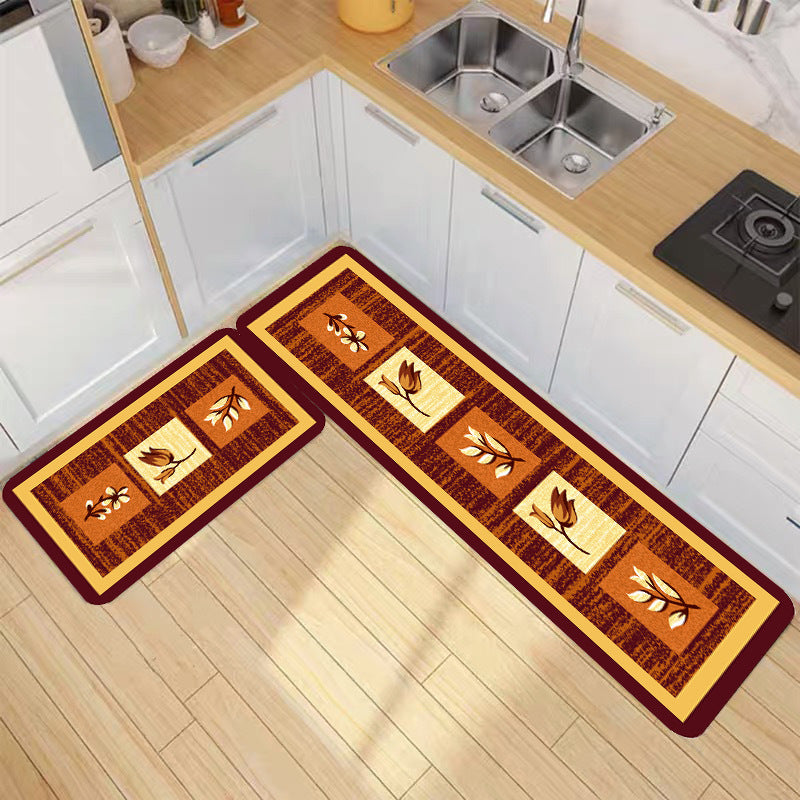 ins kitchen floor mat long strip absorbent bathroom foot mat simple household kitchen carpet  hot style