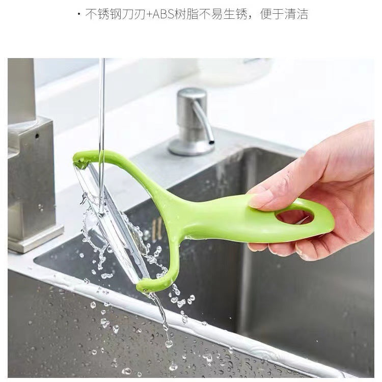 Stainless steel large peeler - multi-purpose vegetable peeler for carrots, potatoes, and more - also slices cabbage, red cabbage, and other greens