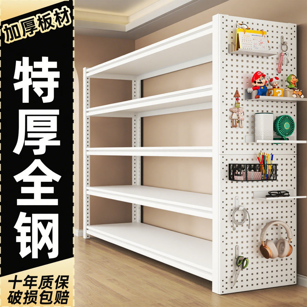 Household carbon steel multi-layer storage rack thickeneded shelf balcony living room storage rack kitchen microwave oven sundries storage rack