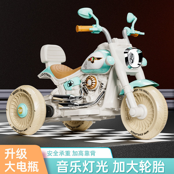 Manufacturer's new children's electric car motorcycle boys and girls charging tricycle battery car baby can ride toy car