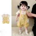 Summer romper infant baby bodysuit cool comfortable thin breathable short sleeve onesie cartoon style