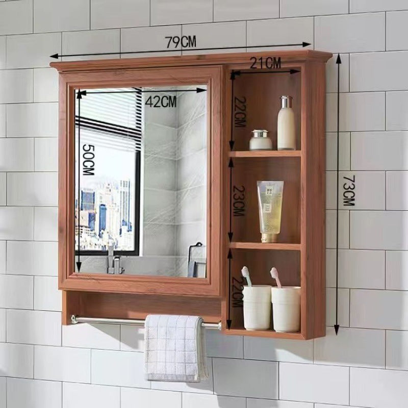 Bathroom Mirror Bathroom Wall-mounted Shelf Mirror Cabinet Bathroom Mirror Cabinet Bathroom Dressing Mirror Wall Mirror Box