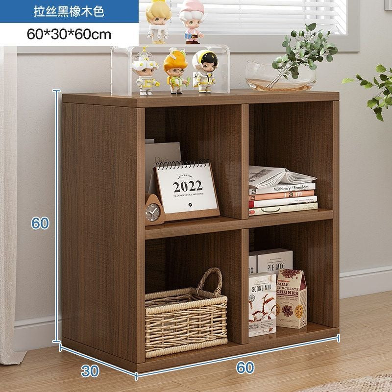 Balcony bay window storage cabinet storage rack cabinet storage cabinet plaid cabinet floor-standing single-layer low cabinet bookshelf for home bookcase
