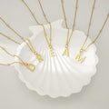 Aliexpress cross-border hot-selling fashionable european and american style unique minimalist niche english letter pendant necklace