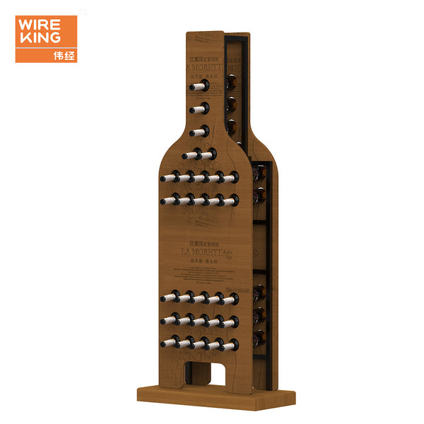 Customized wine display rack Supermarket wine display rack Floor-to-ceiling display rack Wine display rack Wine rack