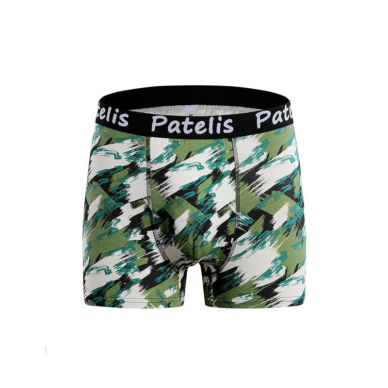 Men's panties, trendy graffiti hip-hop panties, boys boxers, cotton shorts 90-140 kg