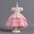 Export children's clothing trailing princess dress sequin pattern wedding dress evening dress christmas holiday dress girl dress