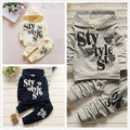 spring/autumn new boys' clothing, toddler letter print long sleeve hooded set - direct from manufacturer, dropshipping available