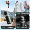 Large capacity 316l stainless steel insulated water bottle - perfect for students, kids, school, and sports - includes straw