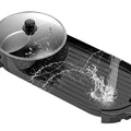 Korean style electric grill hot pot grill all-in-one pot for home shabu-broil multifunctional smokeless non-stick barbecue plate electric baking pan