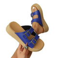 Plus size women's wedge flip-flops -  summer new arrival - stylish outdoor wear, perfect with skirts, non-slip slides
