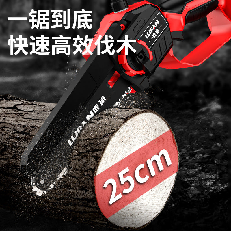 Brushless Lithium Electric Saw Portable Logging Pruning Saw Rechargeable Household Electric Chainsaw Mini Saw Cross-border Wholesale