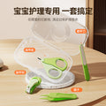 Baby nail clipper set - newborn & infant nail clippers with nail file - anti-pinching safety design