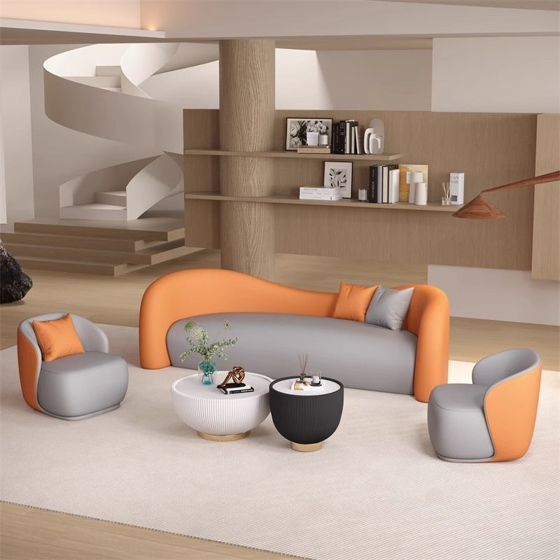 Cream style beauty salon clothing store rest reception sofa hotel apartment b&b living room small apartment live broadcast sofa