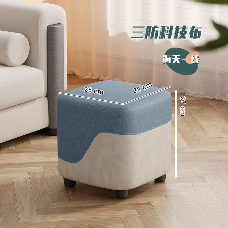 Small bench for home living room small stool casual sofa stool entrance shoe changing stool cloakroom low stool soft bag small square stool