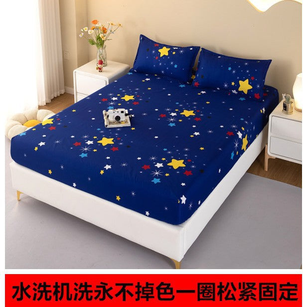 Washed cotton all-inclusive fitted sheet single piece simmons bed cover bed cover mattress protective cover dust cover non-slipbed sheets