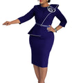 D551export women's clothing  spring new arrivalfashioneleganteleganceol pencil skirt hip-covering african dress