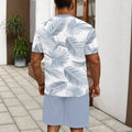 men's short-sleeve and shorts set, casual sportswear set, 3d printed cross-border hot seller, dropshipping available