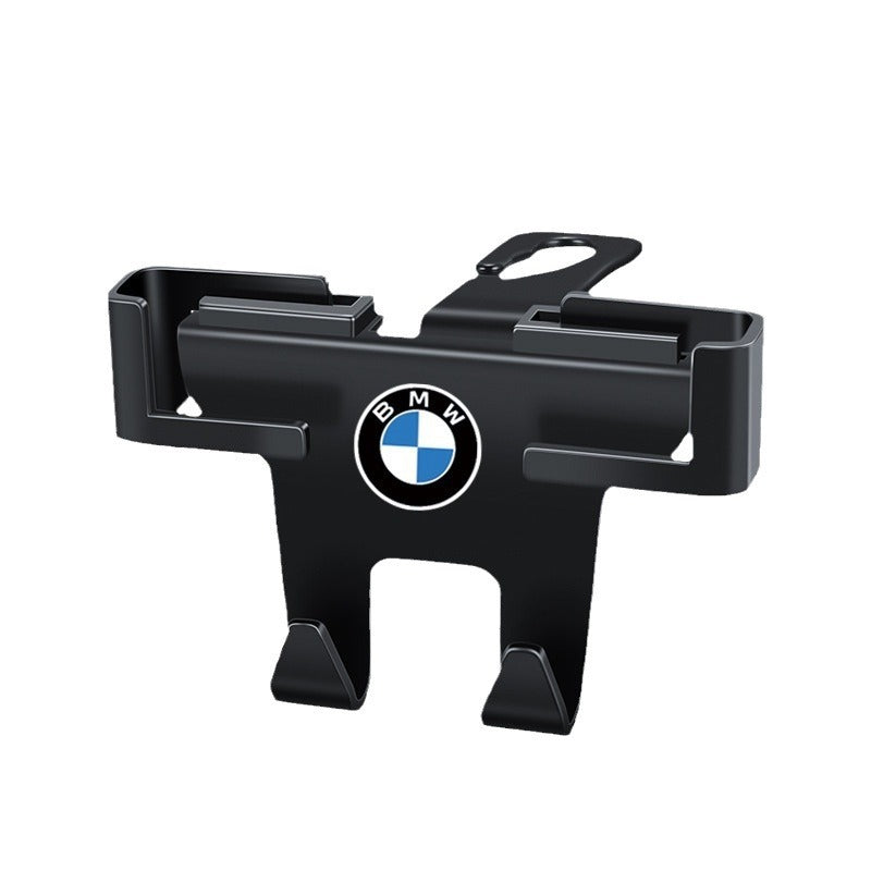 Multifunctional car phone holder with backseat hooks - premium, locking, and trendy design