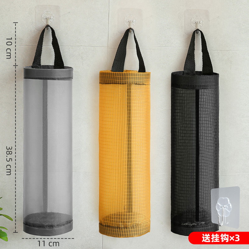 Kitchen wall-mounted garbage bag storage artifact sorting bag plastic bag storage box storage bag wall-mounted bag