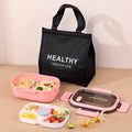 Microwave-safe lunch box with divided compartments, rectangular bento box, portable outdoor plastic meal container for healthy eating and fruit