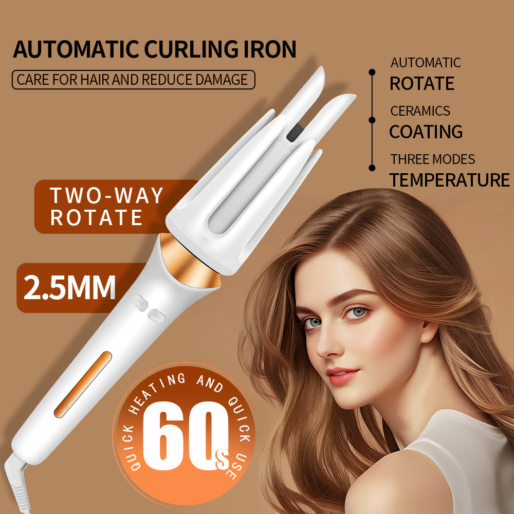 Cross-border automatic curling iron does not hurt hair 32mm large wave lazy curling iron large roll negative ion 40 perm iron