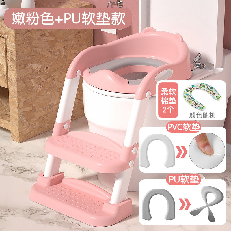 Kids toilet toilet stair type boy girl baby ladder foldable rack cover toilet seat child for home
