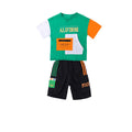 Kids' boys' summer outfit set  new style trendy big & tall boys' street style summer short sleeve cool & fashionable