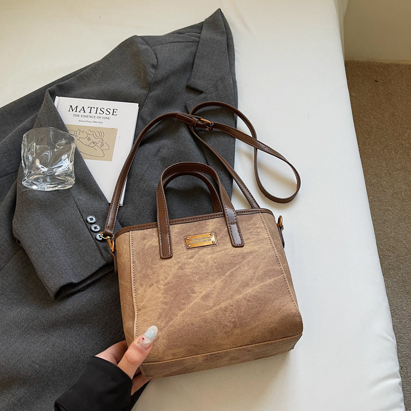 Retro trendy underarm bag women's 2025 autumn and winter new fashionable large-capacity tote bag commuter casual women's bag