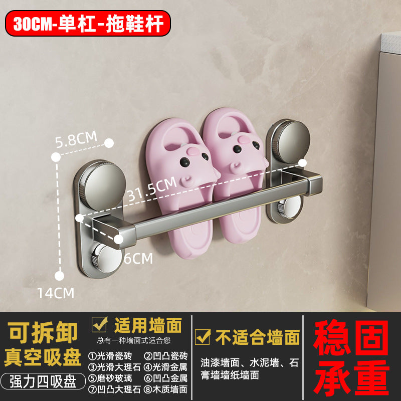 No punching bathroom slipper rack bathroom door rear wall hanging slipper drain rack storage rack bathroom storage rack