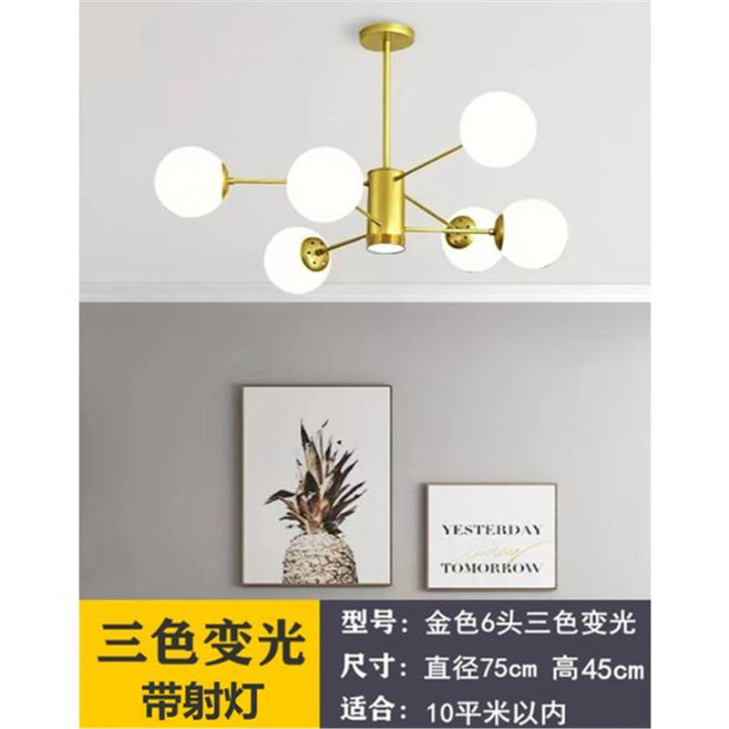 Nordic led pendant light - modern minimalist style for living room,  new arrival, bedroom main light, gold magic bean lamp
