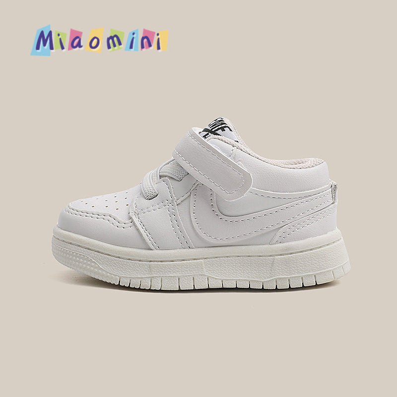 Kids' athletic shoes - boys' and girls' sneakers -  spring/autumn new korean style - boys' baby shoes - white sneakers - first walking shoes
