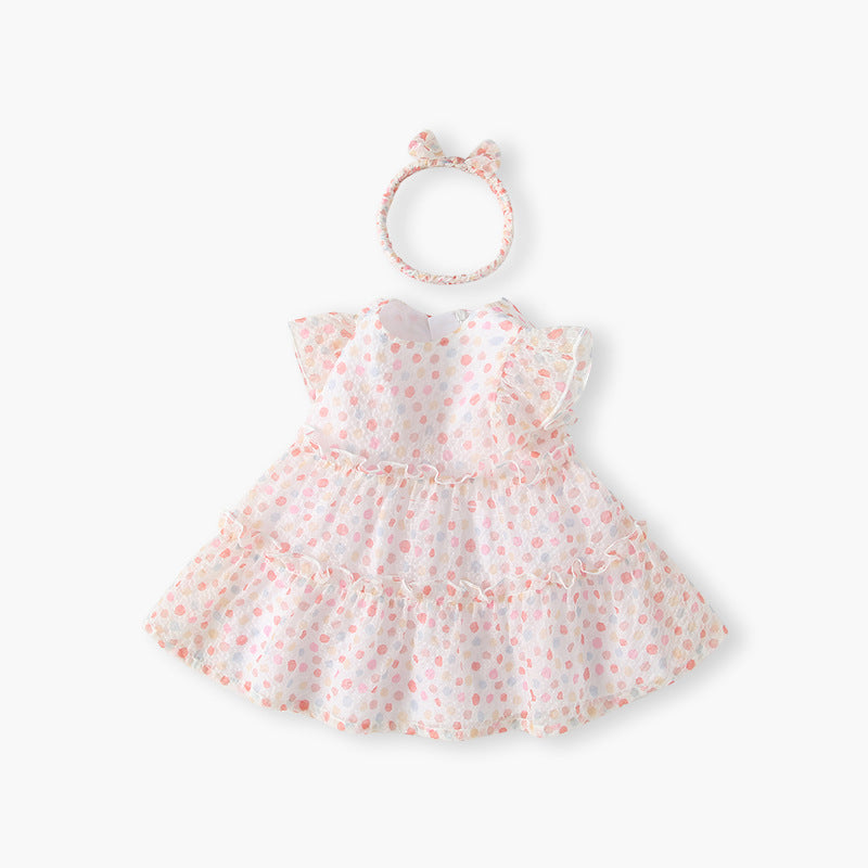 Girls' summer dresses  new stylish children's princess dress baby summer first birthday party dress