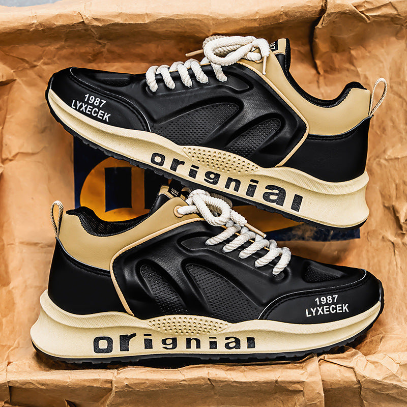 Men's spring 2026 new arrival: trendy, popular, soft-soled casual sneakers for teens - designer streetwear dad shoes