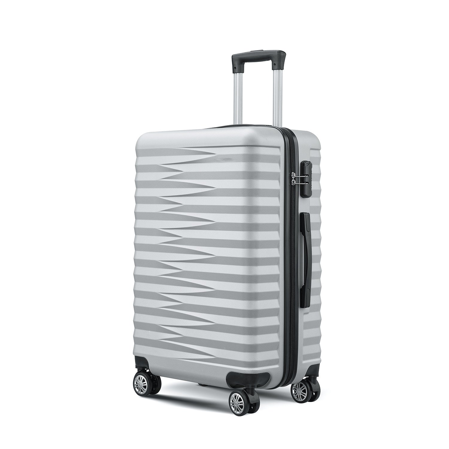 Manufacturer customizes three-piece suitcase,  boarding password trolley case, large-capacity universal wheel  suitcase
