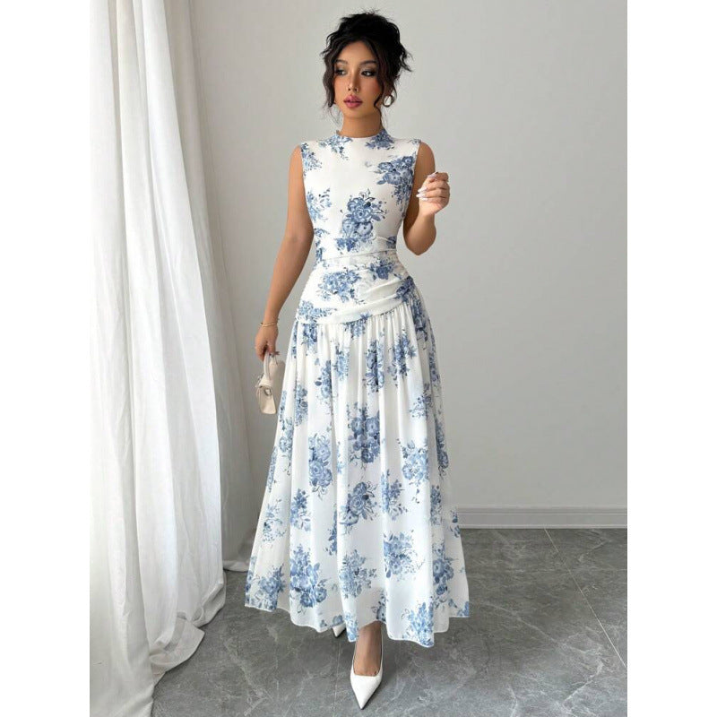 Ebay european and american cross-border foreign trade women's dress mid-length skirt