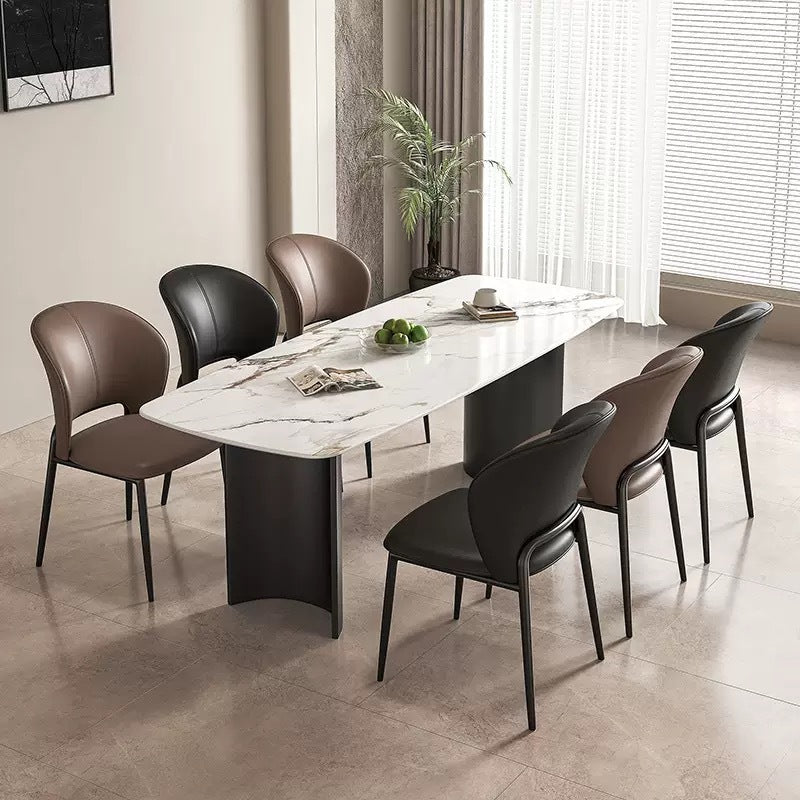 Customized dining chair Club restaurant Hotel cafe Living room Household Italian light luxury dining chair Leisure dining chair customization