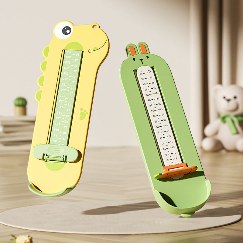 Baby foot measuring device - home use foot length & shoe insole length measurer - universal infant foot measuring tool - the ultimate shoe buying guide for kids